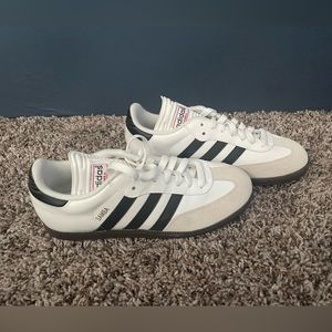 Adidas Samba Classic White Leather Sneakers Men’s Size 7